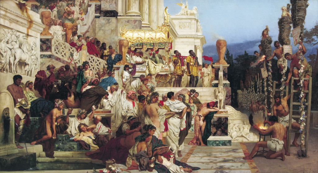 Neronove buktinje - Henryk Siemiradzki (1843-1902) , ulje na platnu